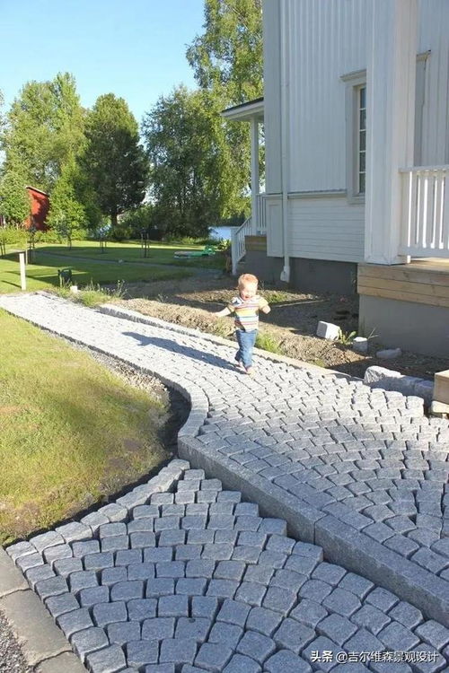 園林綠化 庭院彈街石鋪裝施工做法